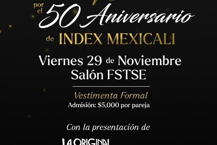 CENA Y BRINDIS 50 ANIVERSARIO INDEX MEXICALI